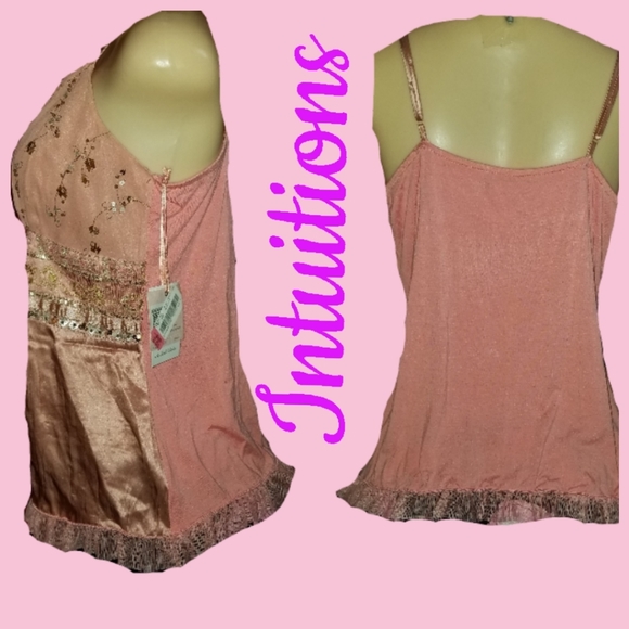 New Intuitions size medium unique tank top - Picture 2 of 4